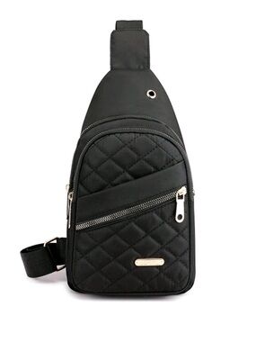 Black Quilted Crossbody Bag